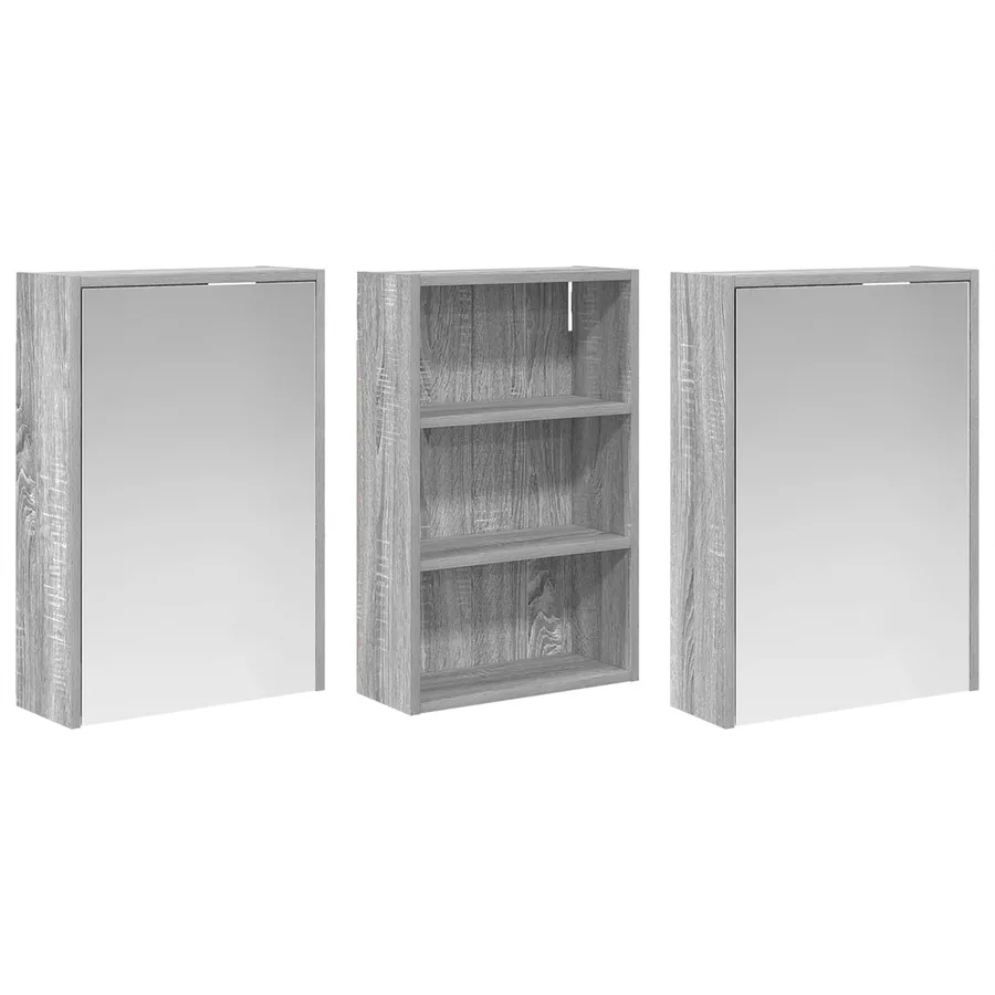 Ensemble de Meubles de Salle de Bain 3 pcs 126 x 16 x 62.5 cm - 5