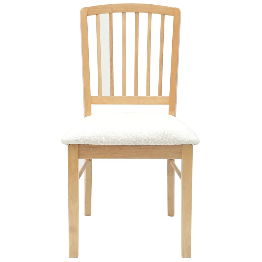 Chaises de salle à manger 2 pcs Naturel 50 x 52,5 x 91 cm - 5