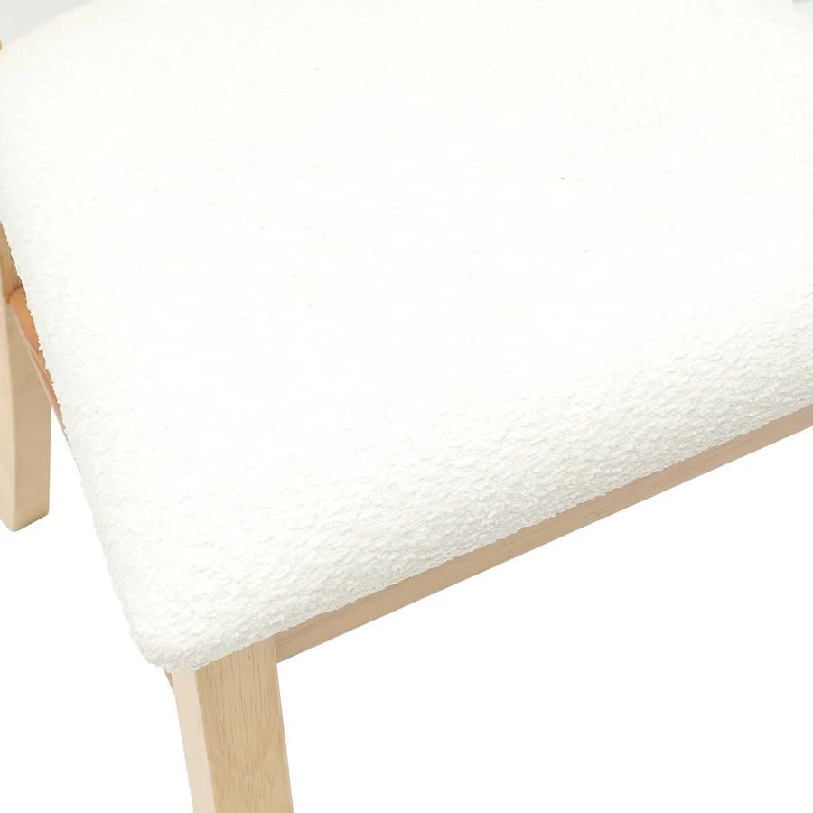 Chaises de salle à manger 2 pcs Naturel 50 x 52,5 x 91 cm - 9