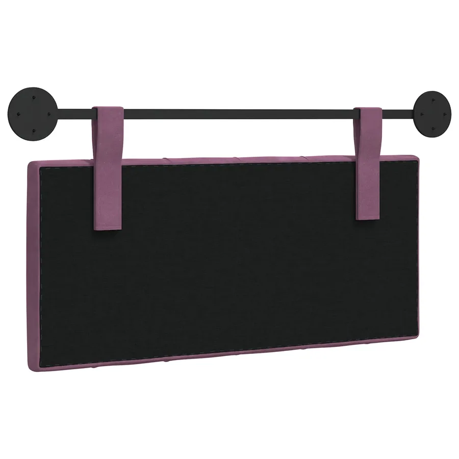 Tête de lit suspendue Avec lumière LED Pourpre Velours - 7