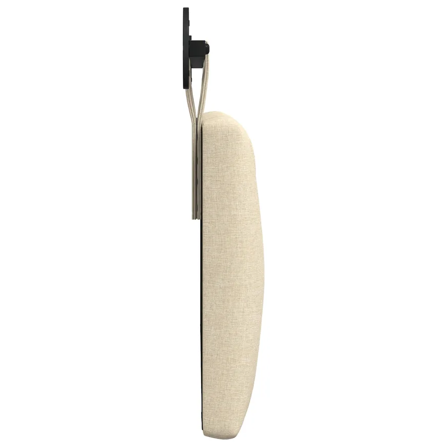 Tête de lit suspendue Crème Tissu - 6