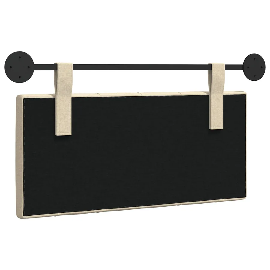 Tête de lit suspendue Crème Tissu - 7