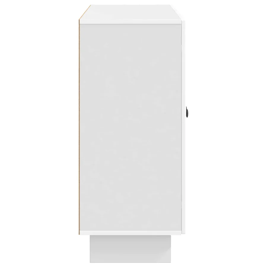 Buffet Blanc brillant 89 x 34,5 x 80 cm Bois d'ingénierie - 7