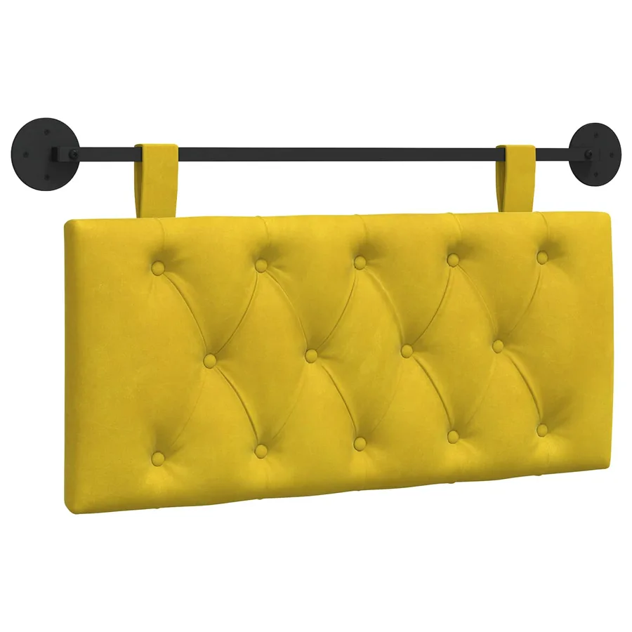 Tête de lit suspendue Avec lumière LED Jaune Velours - 2