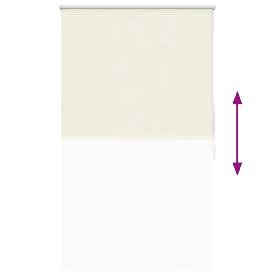 Store enrouleur occultant 124,4 x 175 cm, largeur du tissu 120 cm, blanc cassé - 9