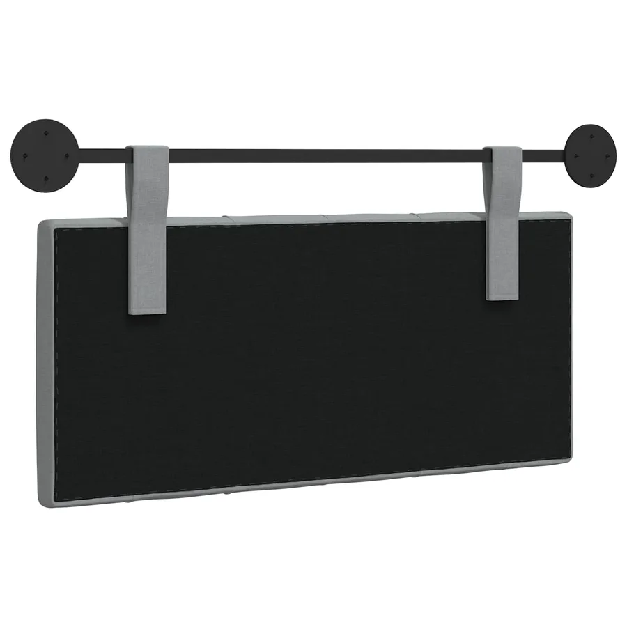 Tête de lit suspendue Gris clair Tissu - 7