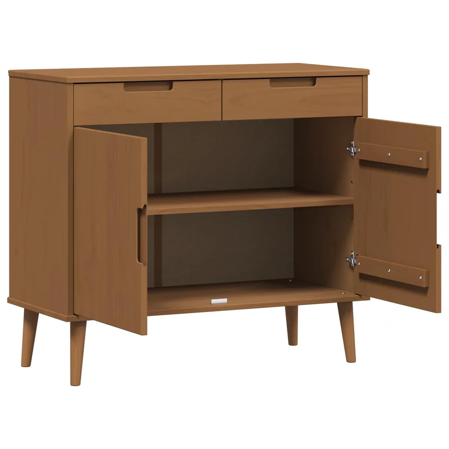 Buffet MOLDE Caramel 90 x 40 x 80 cm - 3