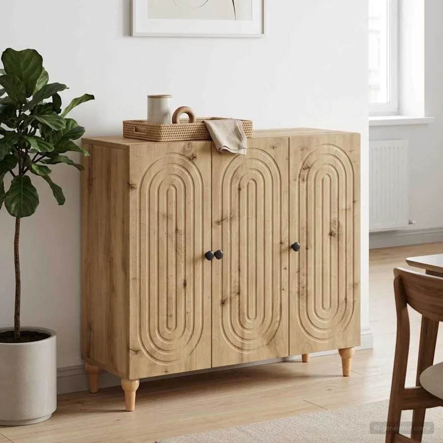 Buffet Chêne artisanal 89 x 34,5 x 80 cm Bois d'ingénierie