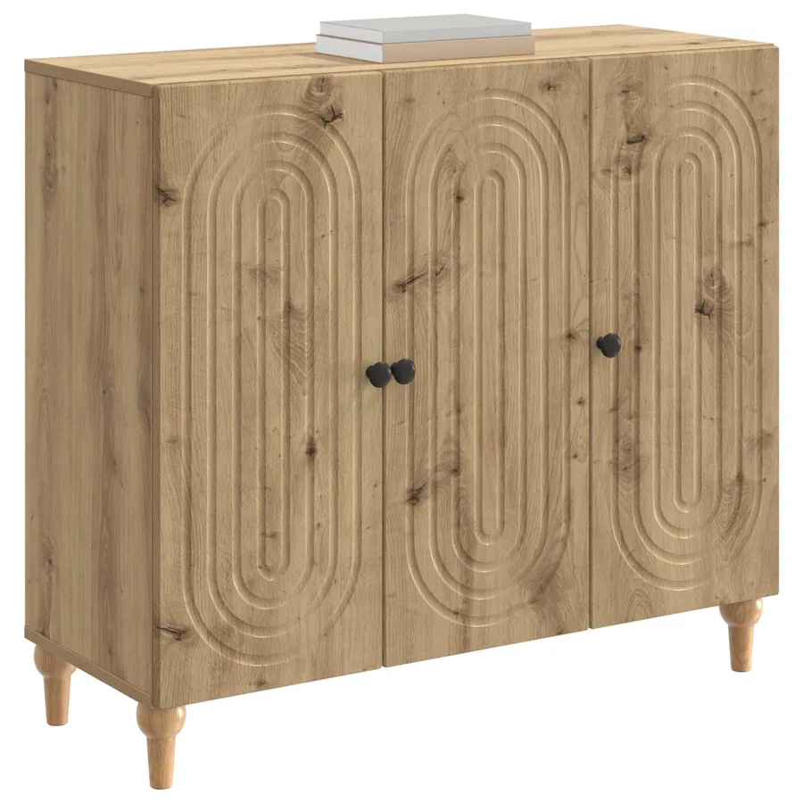 Buffet Chêne artisanal 89 x 34,5 x 80 cm Bois d'ingénierie - 3