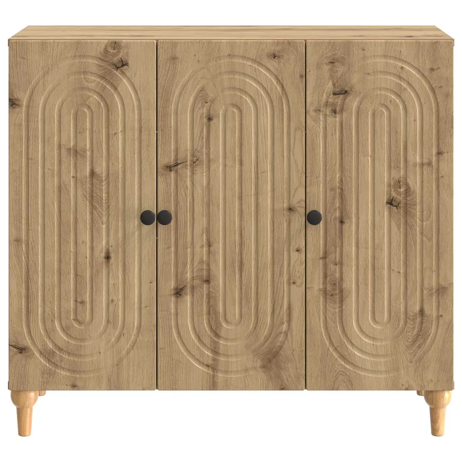 Buffet Chêne artisanal 89 x 34,5 x 80 cm Bois d'ingénierie - 6