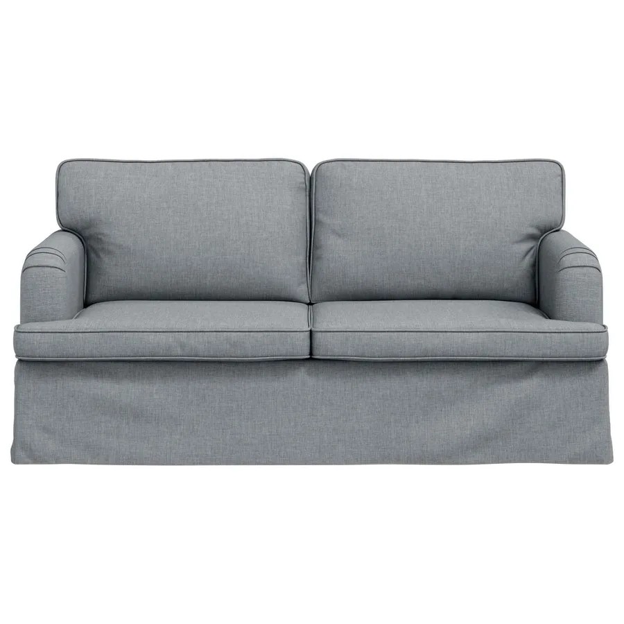 Canapé Gris clair 162 x 80 x 85 cm tissu - 4
