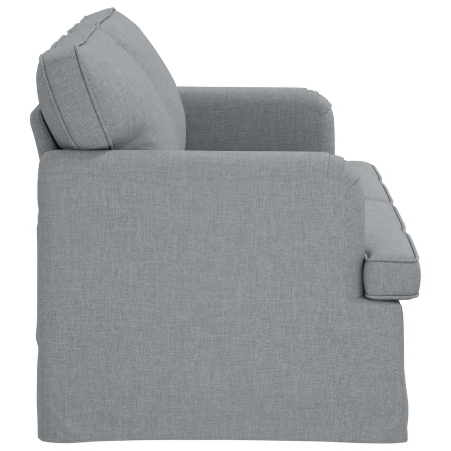 Canapé Gris clair 162 x 80 x 85 cm tissu - 5