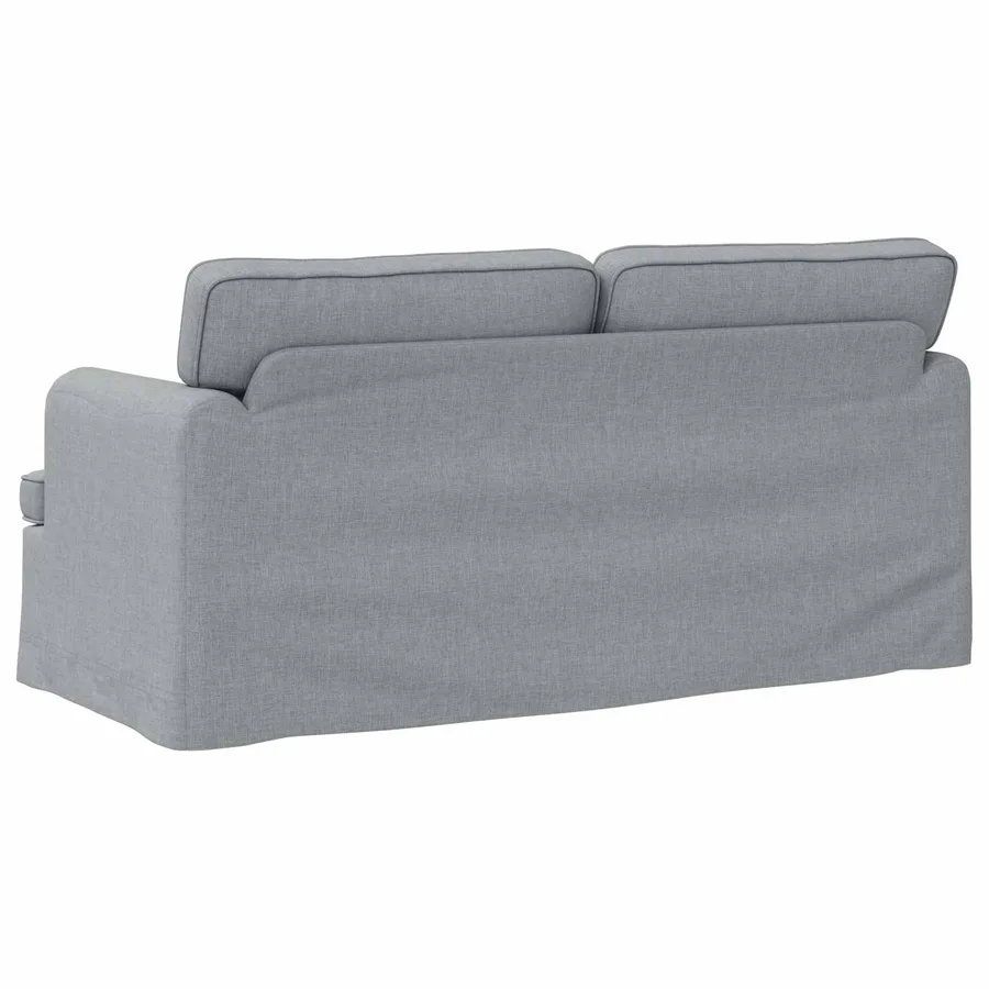 Canapé Gris clair 162 x 80 x 85 cm tissu - 6