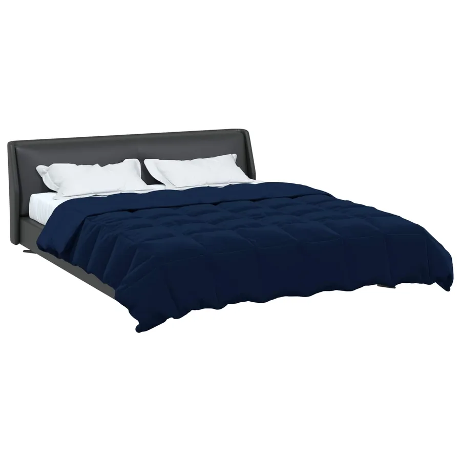 Duvet complet toute l'année Bleu foncé 200 x 220 cm Microfibre - 3