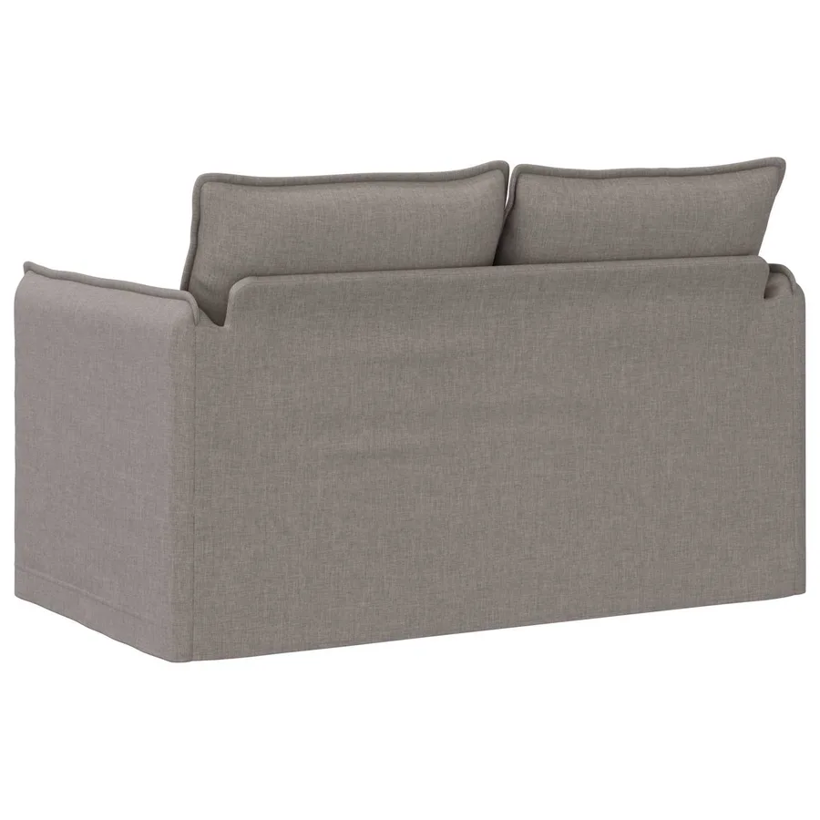 Canapé Taupe 136 x 82 x 85 cm tissu - 6