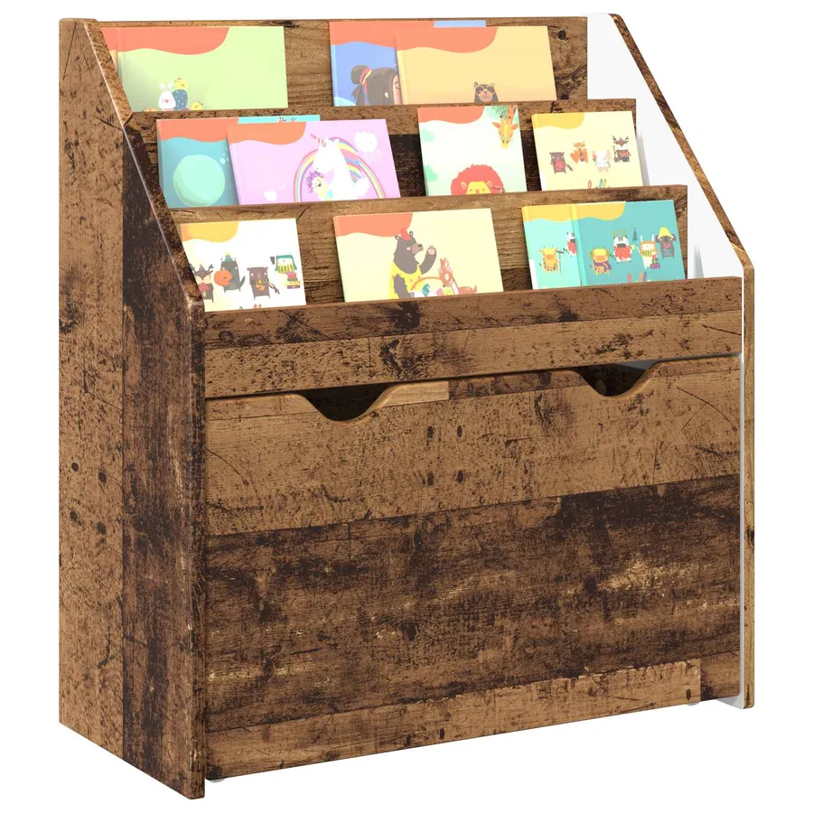Bibliothèque pour enfants Bois ancien 60 x 29,5 x 69 cm - 3