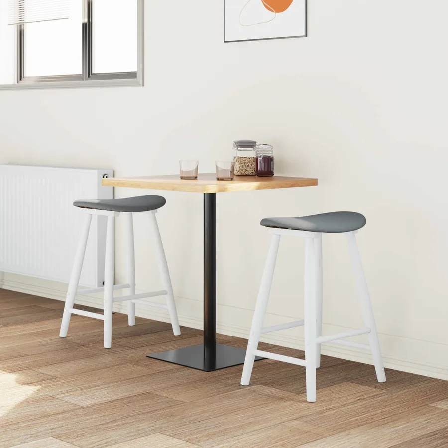 Chaises de salle à manger 2 pcs Blanc 46 x 37 x 63 cm - 3