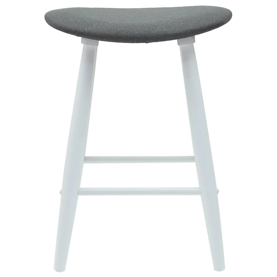 Chaises de salle à manger 2 pcs Blanc 46 x 37 x 63 cm - 5