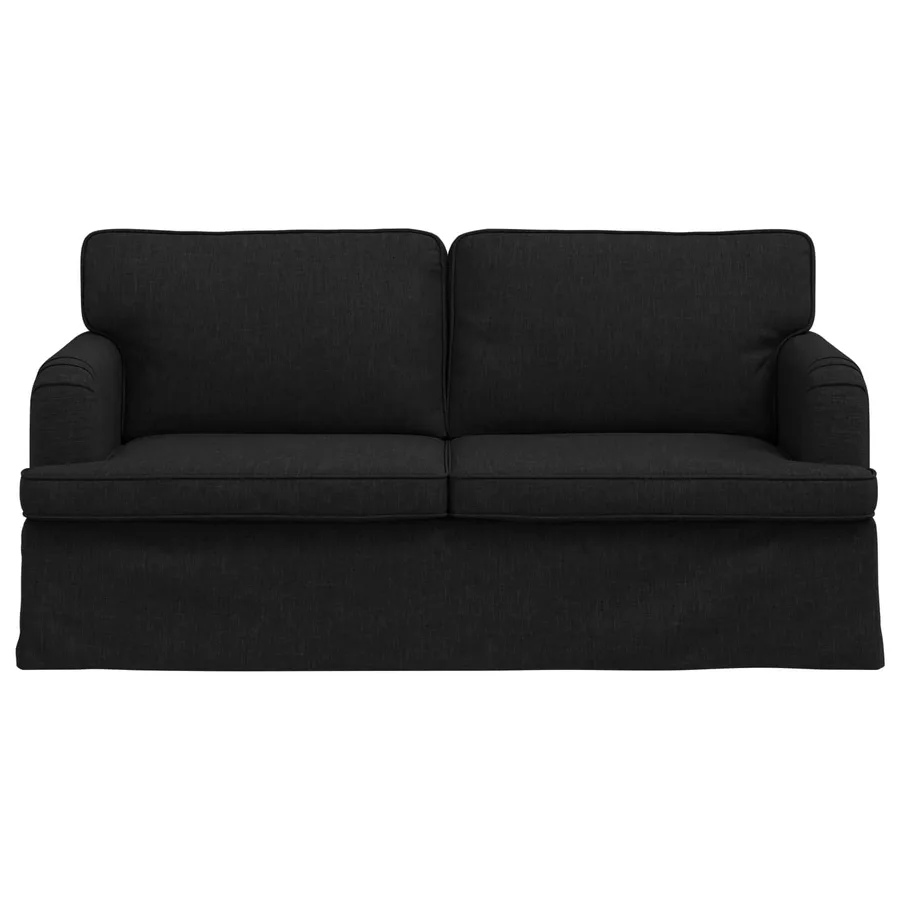 Canapé Noir 162 x 80 x 85 cm tissu - 4