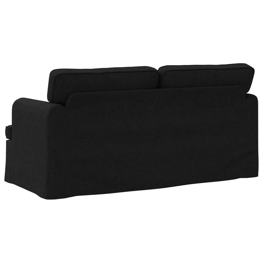 Canapé Noir 162 x 80 x 85 cm tissu - 6
