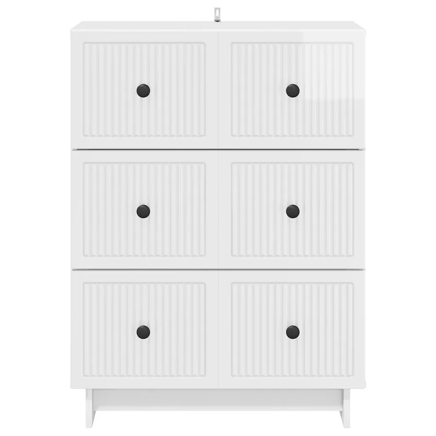 Armoire à tiroirs Blanc brillant 66 x 34,5 x 90 cm - 6