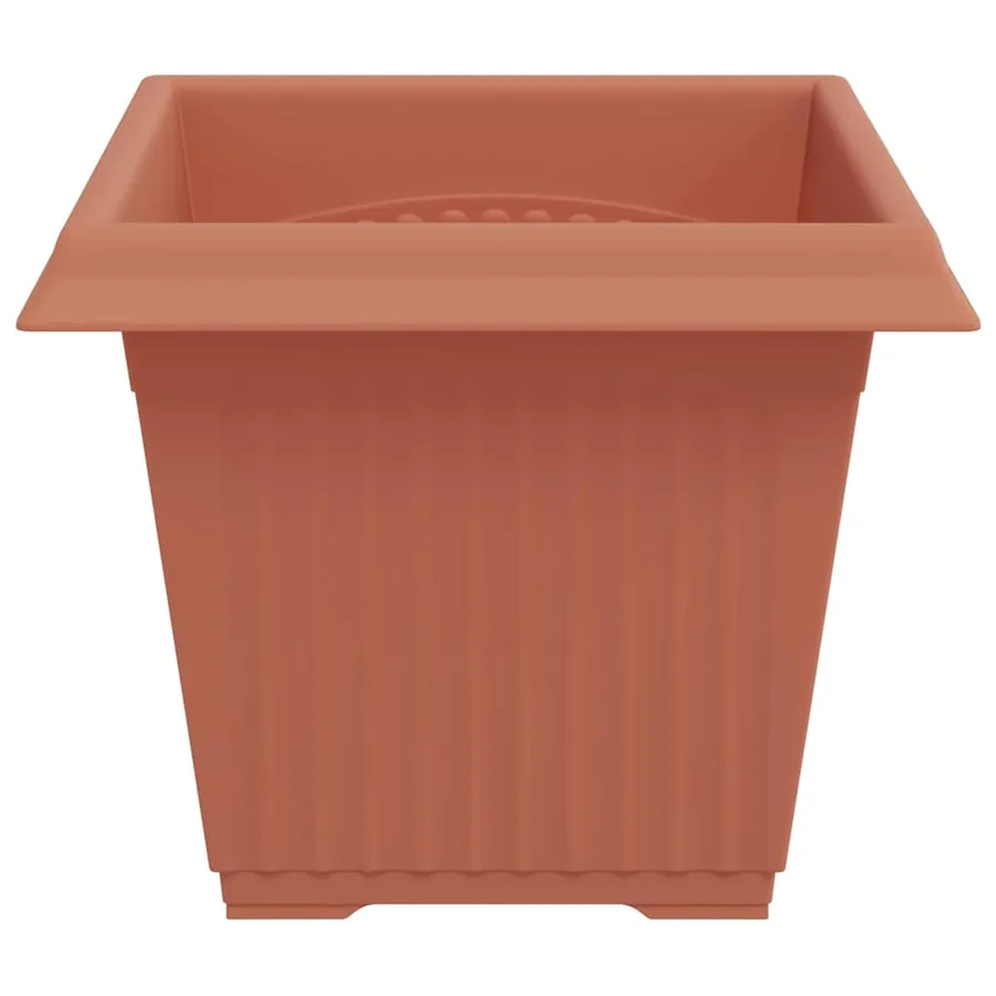 Pot de Fleurs Carré 24 pcs Rouge brique 33 x 33 x 26 cm - 6