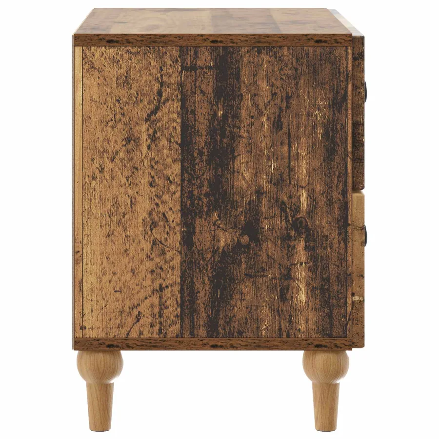 Cabinet de chevet avec tiroir Bois ancien 62 x 34,5 x 48 cm - 6