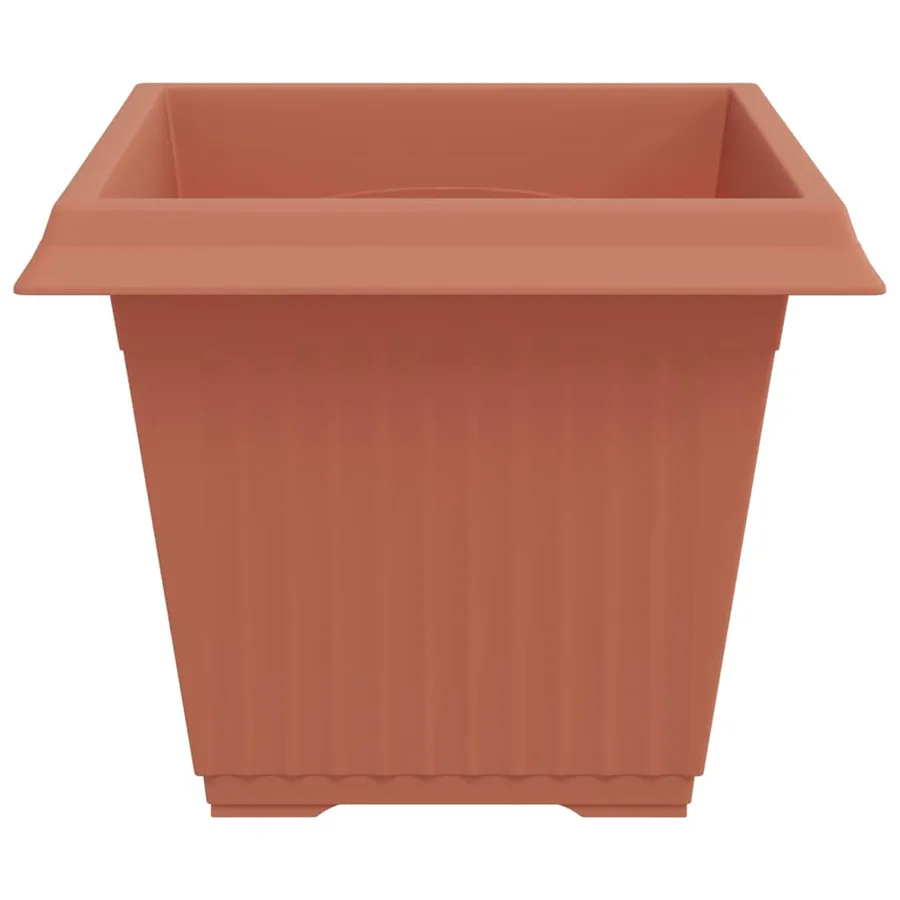 Pot de Fleurs Carré 24 pcs Rouge brique 43 x 43 x 33,5 cm - 6