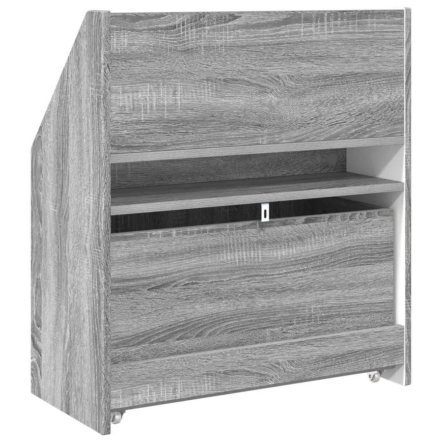 Bibliothèque pour enfants Gris Sonoma 60 x 29,5 x 69 cm - 9