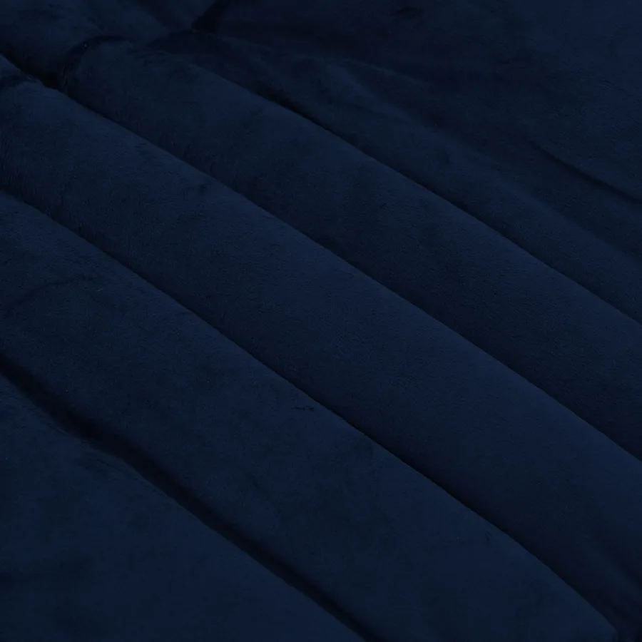 Duvet d'été simple Matelassé Bleu foncé 155 x 220 cm Microfibre - 7