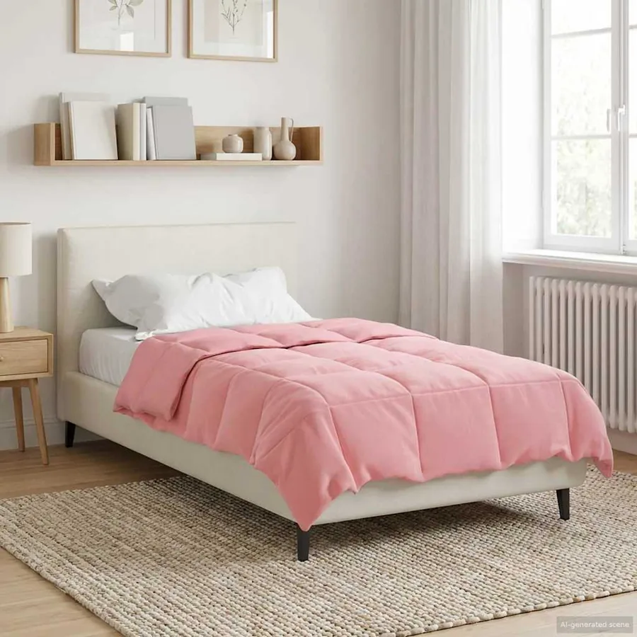 Duvet d'hiver Matelassé Rose 140 x 200 cm Microfibre