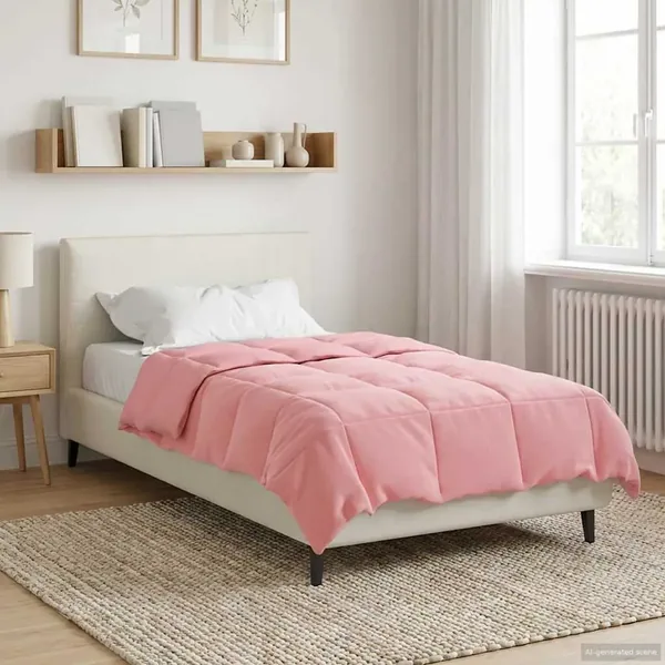Duvet d'hiver Matelassé Rose 140 x 200 cm Microfibre