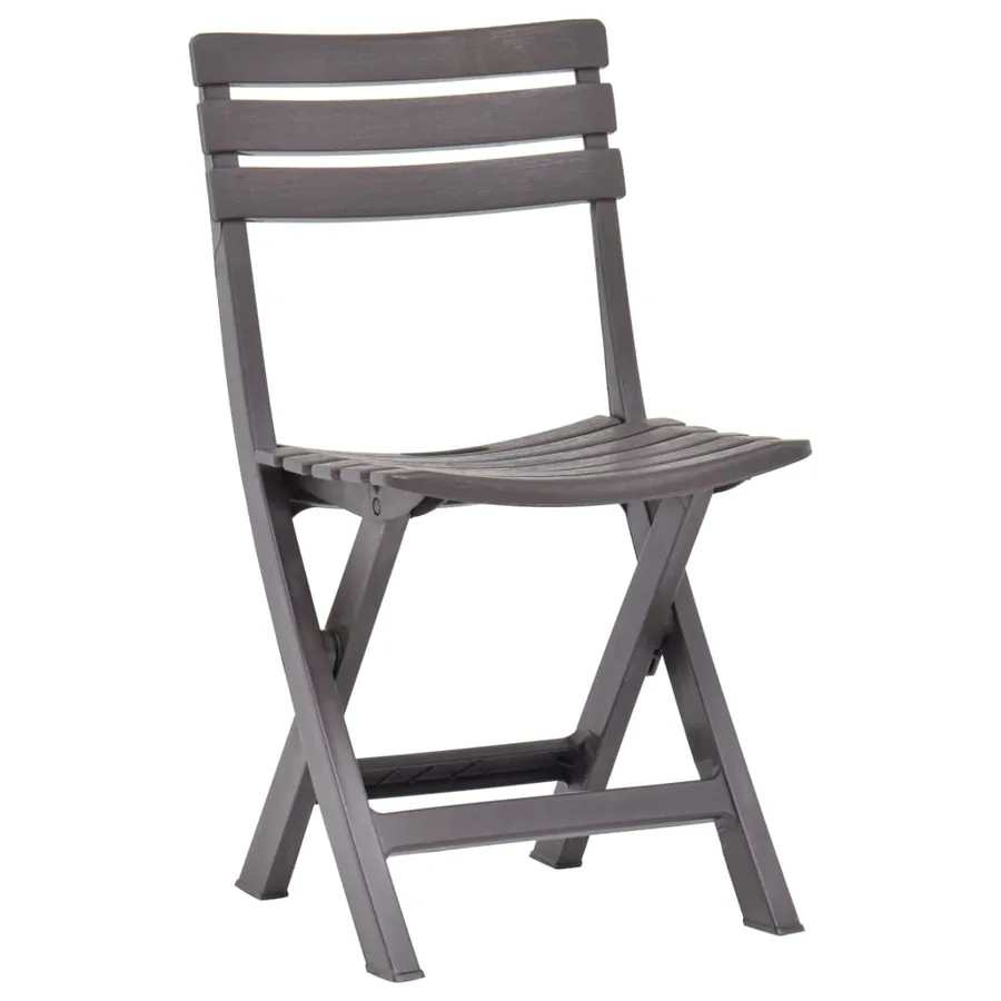 Chaises de jardin pliables lot de 2 Plastique Mocha - 2