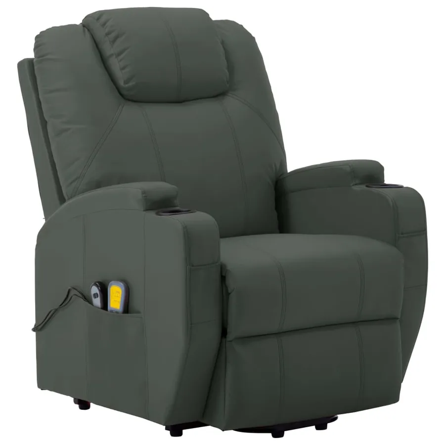 Fauteuil de massage Anthracite Similicuir - 2