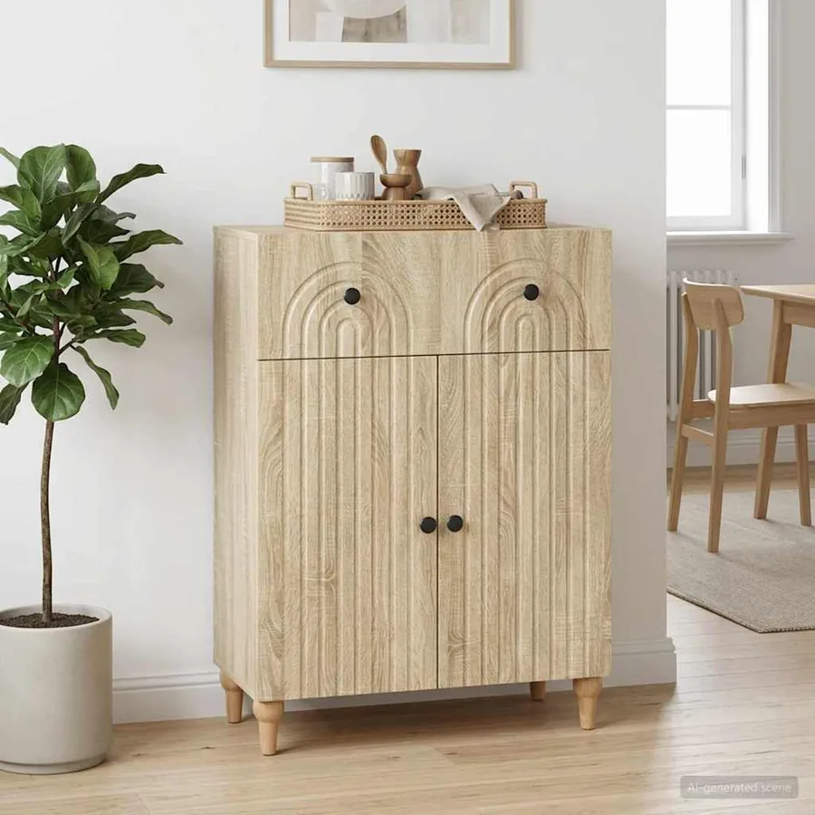 Buffet Chêne Sonoma 66 x 34,5 x 90 cm Bois d'ingénierie