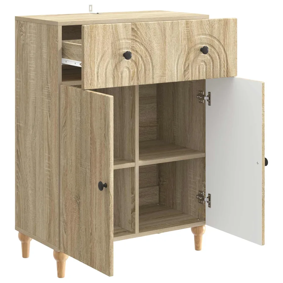 Buffet Chêne Sonoma 66 x 34,5 x 90 cm Bois d'ingénierie - 5