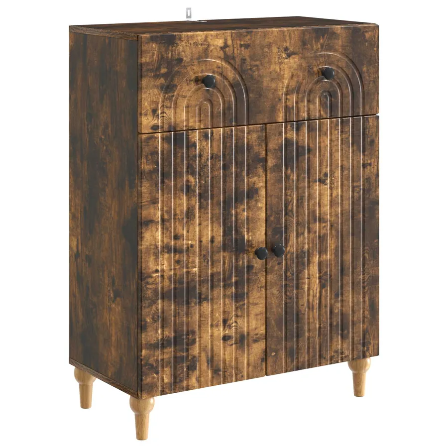 Buffet Chêne fumé 66 x 34,5 x 90 cm Bois d'ingénierie - 2