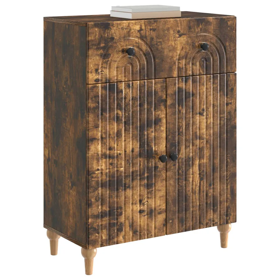 Buffet Chêne fumé 66 x 34,5 x 90 cm Bois d'ingénierie - 3