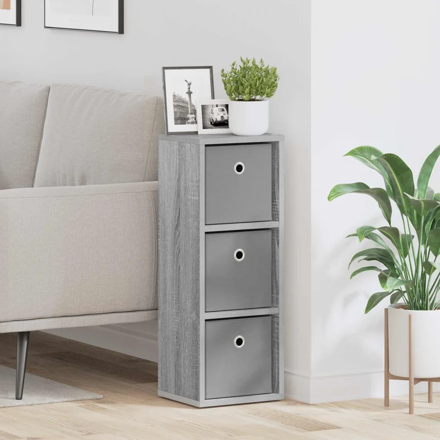 Buffet avec tiroir Gris Sonoma 25,5 x 22 x 69,5 cm