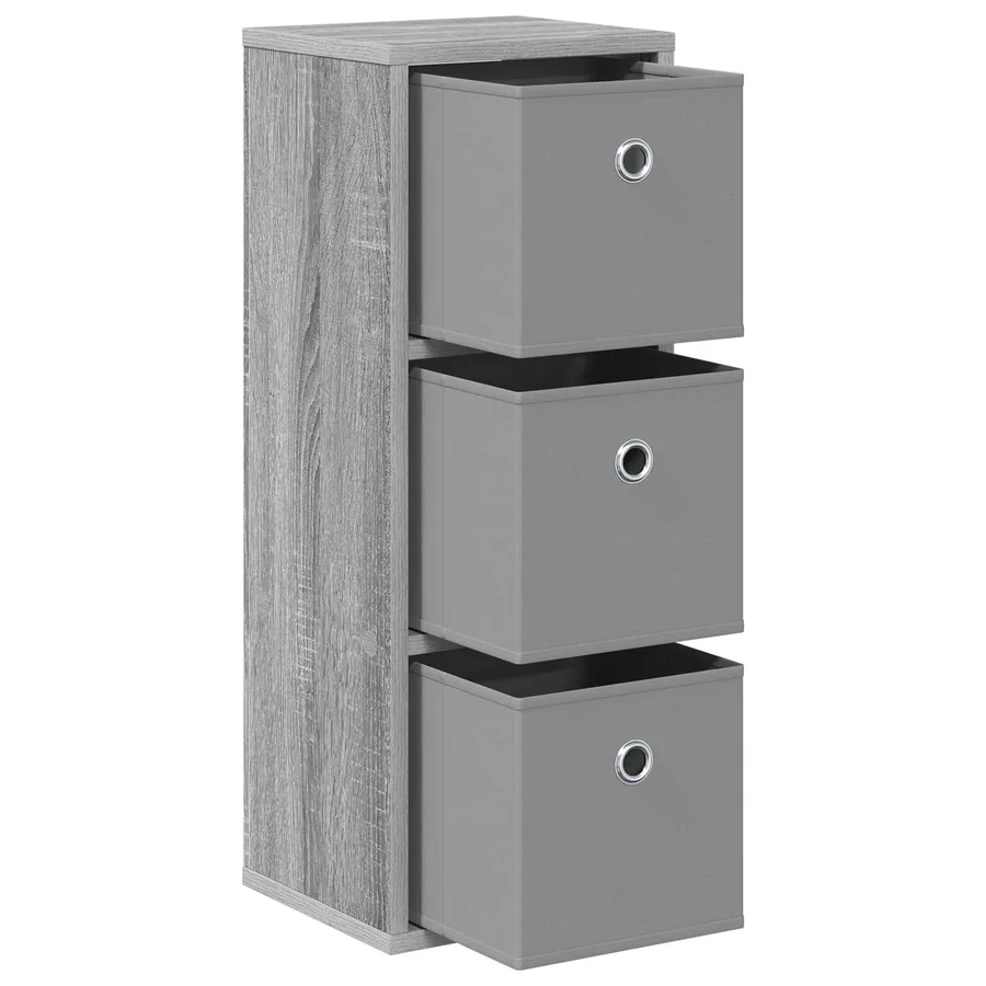 Buffet avec tiroir Gris Sonoma 25,5 x 22 x 69,5 cm - 4
