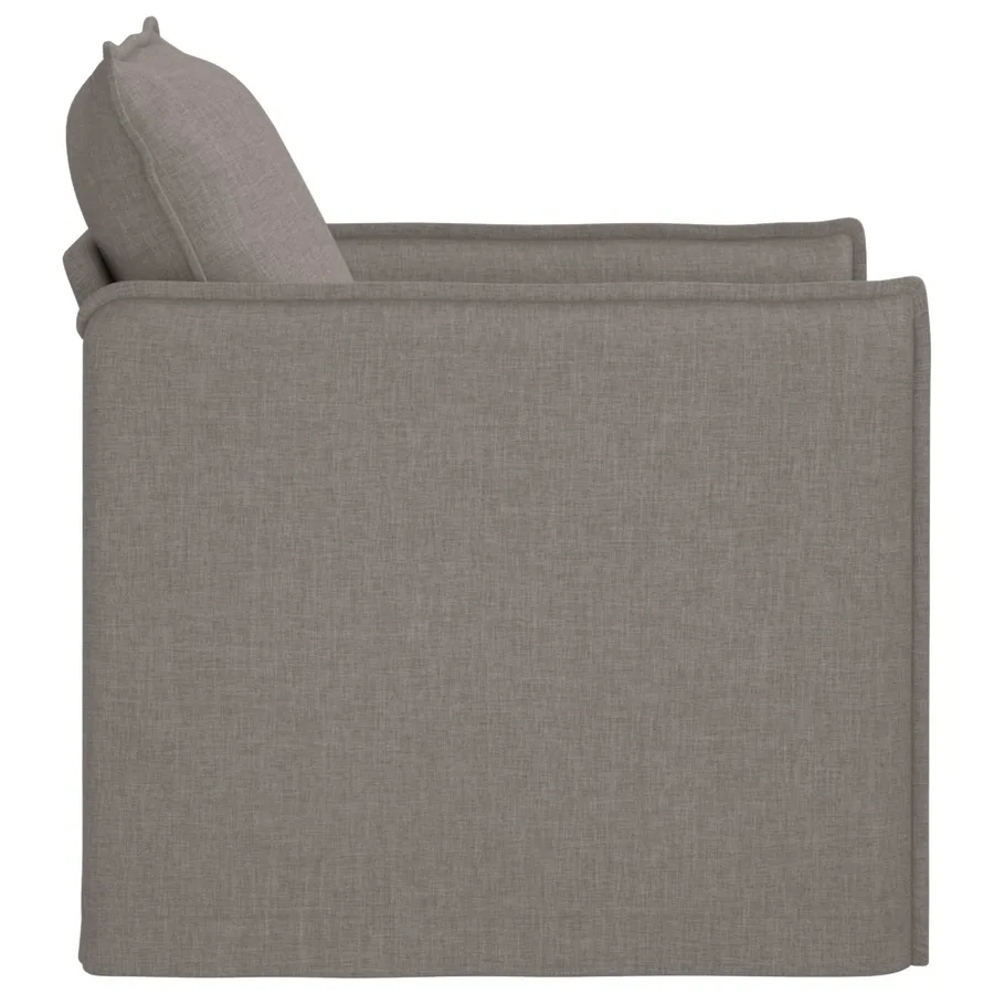 Canapé Taupe 75 x 82 x 85 cm tissu - 5