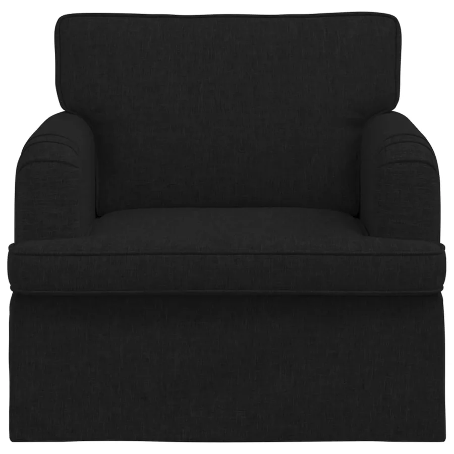 Canapé Noir 84 x 80 x 85 cm tissu - 4