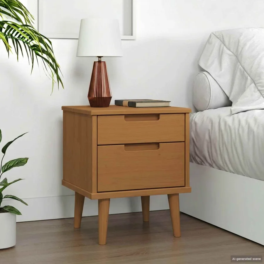 Table de chevet MOLDE Caramel 40 x 35 x 48 cm