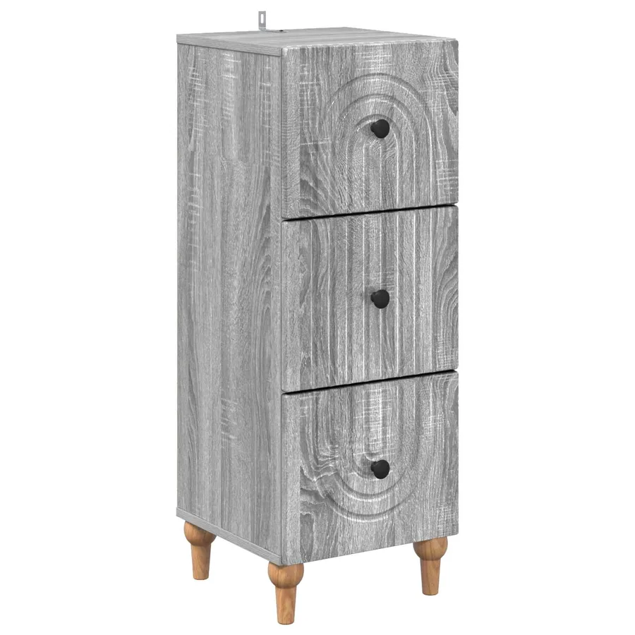 Armoire à tiroirs Sonoma gris 33 x 34,5 x 90 cm - 2