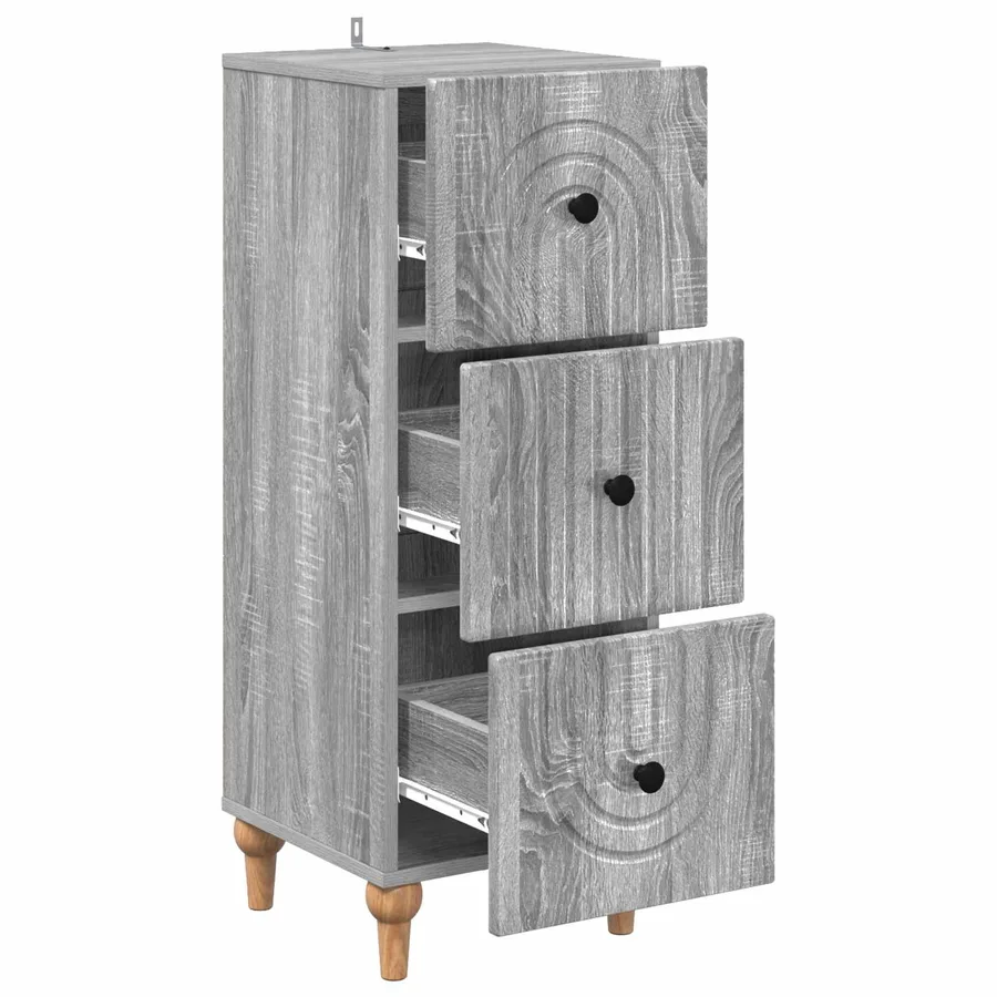 Armoire à tiroirs Sonoma gris 33 x 34,5 x 90 cm - 6