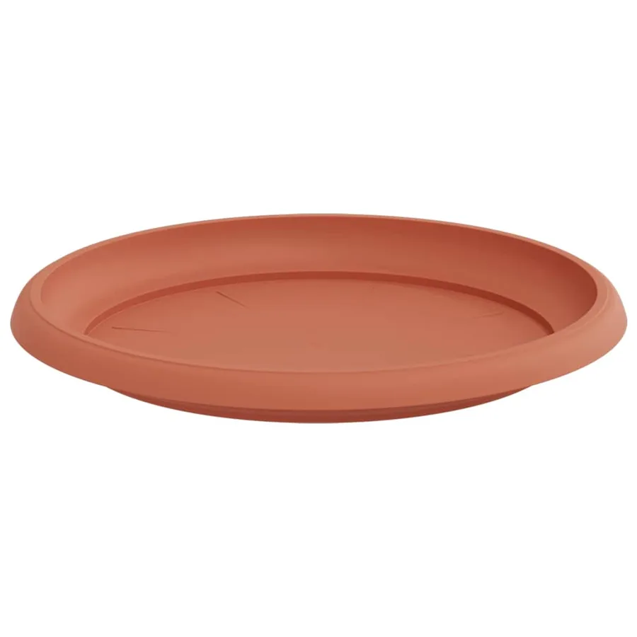 Plateau à fleurs rond 24 pcs Rouge brique Ø 23,5 x 2,5 cm - 5