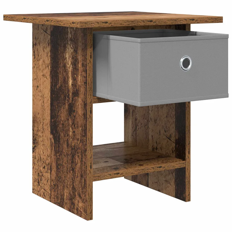 Table de chevet avec tiroir 2 pcs Bois ancien 41 x 40 x 45 cm - 5