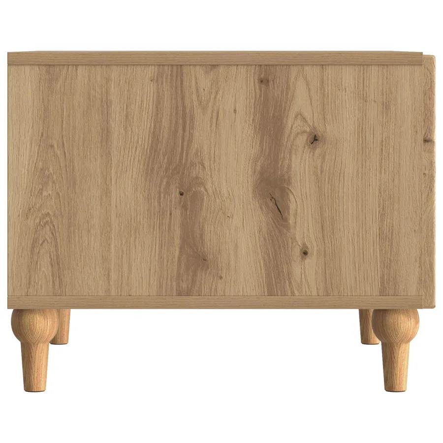 Table basse Chêne artisanal 49 x 50 x 40 cm Bois d'ingénierie - 6