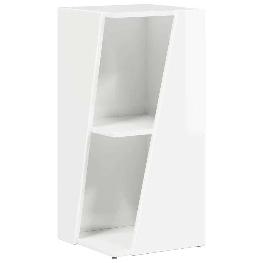 Étagère latérale Blanc brillant 33 x 32 x 70,5 cm - 2