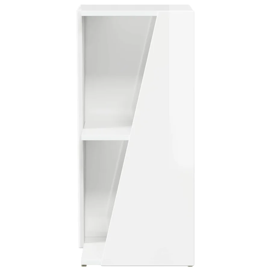 Étagère latérale Blanc brillant 33 x 32 x 70,5 cm - 5
